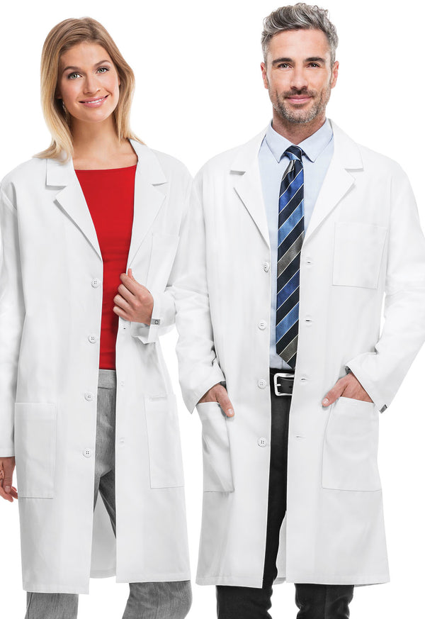 Cherokee Bata de Laboratorio Antimicrobiana Antifluido Unisex 40&quot; de largo
