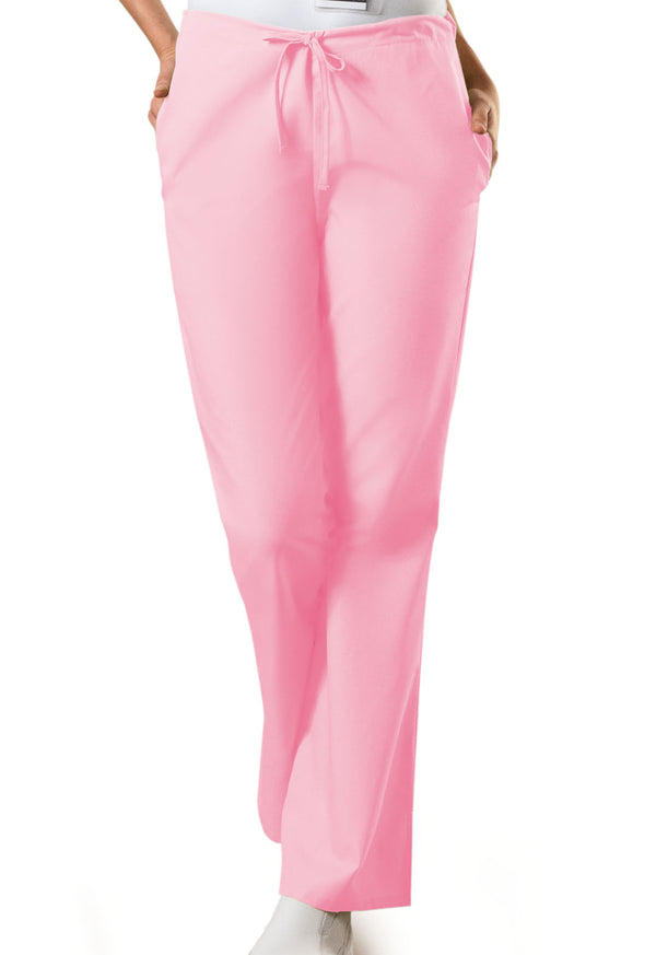 Natural Rise Flare Leg Drawstring Pant
