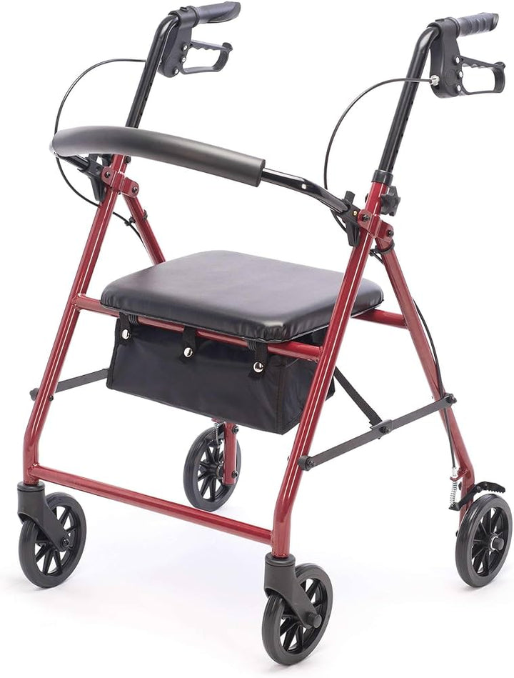 Andador rollator de acero con ruedas de 6” Drive Medical – R800KD – Palila