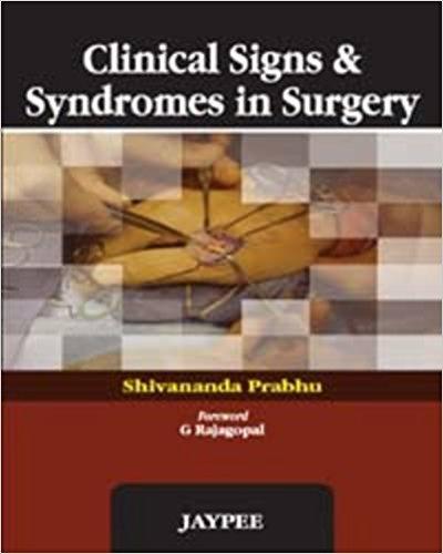 CLINICAL SIGNS & SYNDROMES IN SURGERY -Prabhu