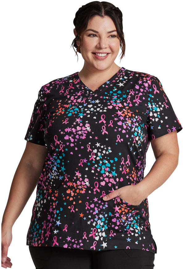 V-Neck Top in Caring Space