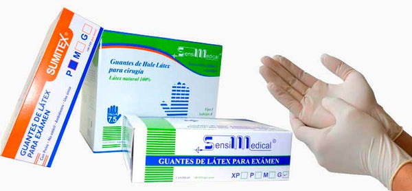 Guantes Latex Poco Polvo Sensimedical MD 100/cs